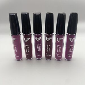 SET OF 6 Amuse Cosmetics Matte Smile LIP Liquid Lipstick Shades of Pink